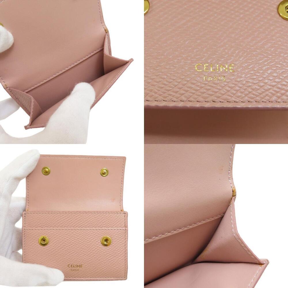 Celine Bifold Leather Logo Wallet - Picture 6 of 8
